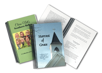 Cheap Cookbook Spiral Bound Book Printing in Huntsville, AL