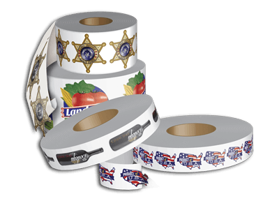 Custom Sticker Rolls Logo Printing in Huntsville, AL